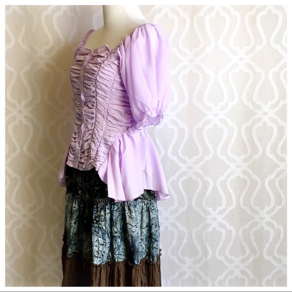 *LAST 2* Renaissance Lilac Corset Top - Picture 3 of 8